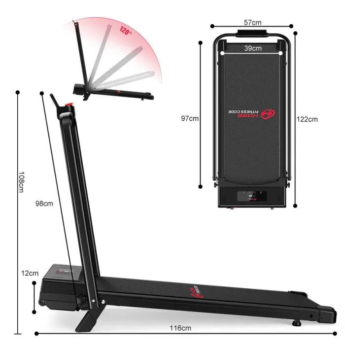 Opvouwbare Loopband C1, Snelheid 1-10KM/H, 5% Handmatige Helling